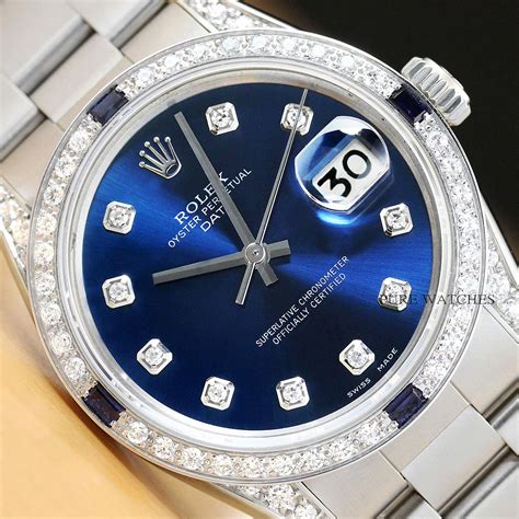 rolex colored bezel|rolex diamond and sapphire bezel.